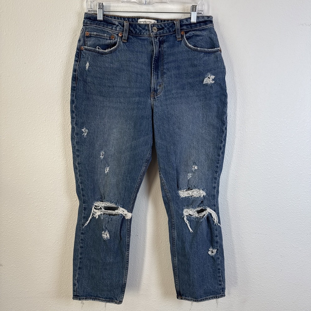 Abercrombie & Fitch The Mom High Rise Curvy Women's Size 10 30 Curve Love